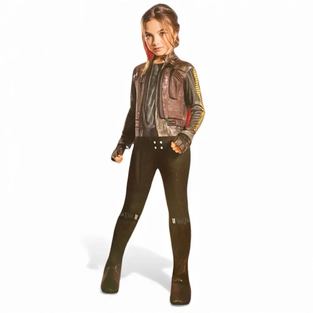Disney Star Wars Rogue One Jyn Erso 3 Piece Set Costume Child Medium (8-10) NEW